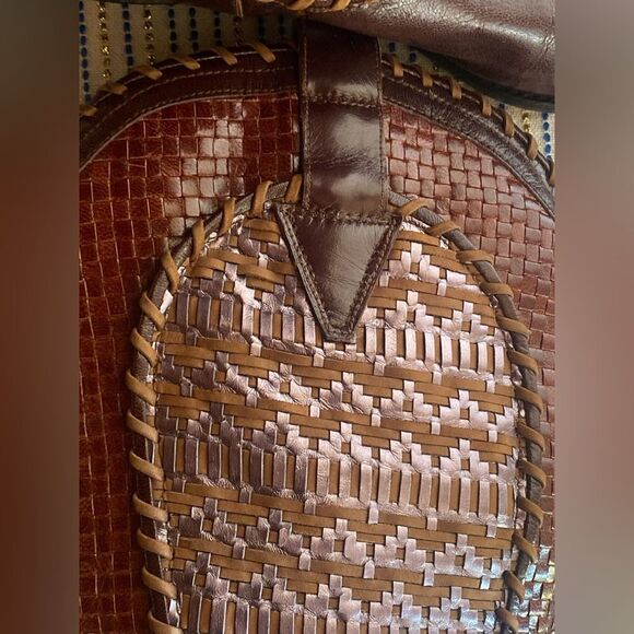 DONALD J PLINER Vintage Western Couture Collection Leather Boots Brown size 7.5 - Picture 7 of 14